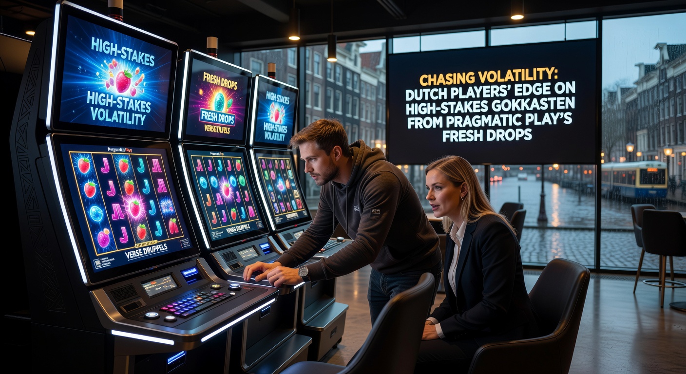 Schermafbeelding van een high-volatility gokkast van Pragmatic Play met draaiende rollen en hoge inzetten