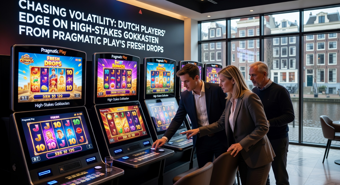 Grafiek met volatiliteitscurves en winstdistributie van Pragmatic Play gokkasten, highlightend Nederlandse prestaties