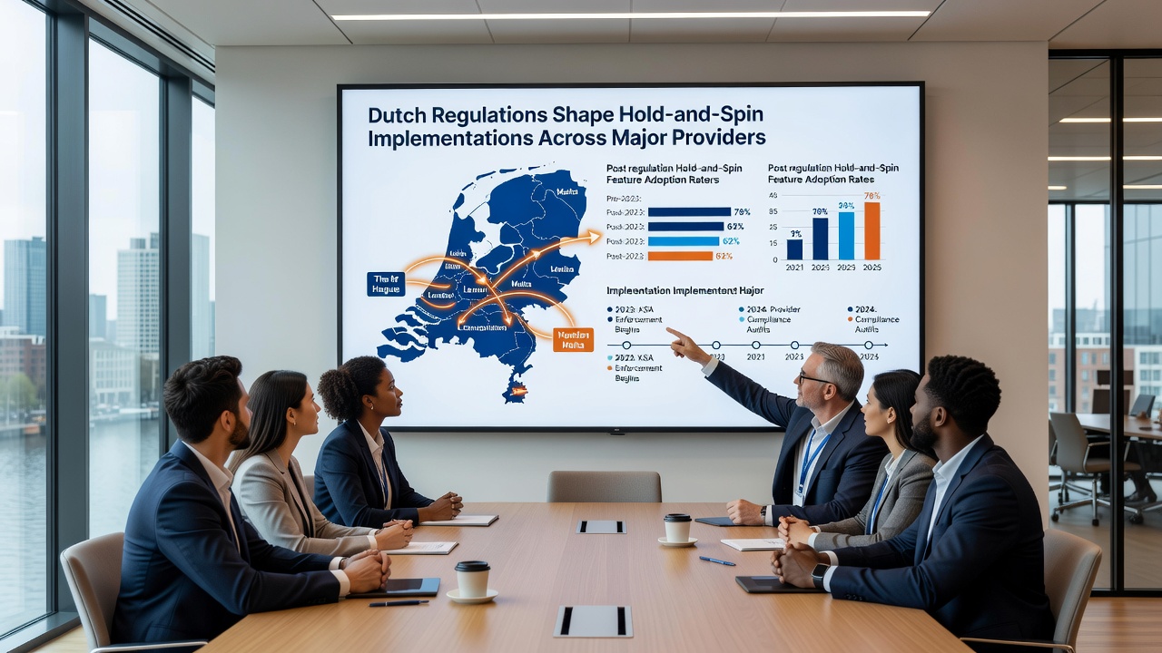 Grafiek die laat zien hoe hold-and-spin features zijn aangepast onder Nederlandse regels