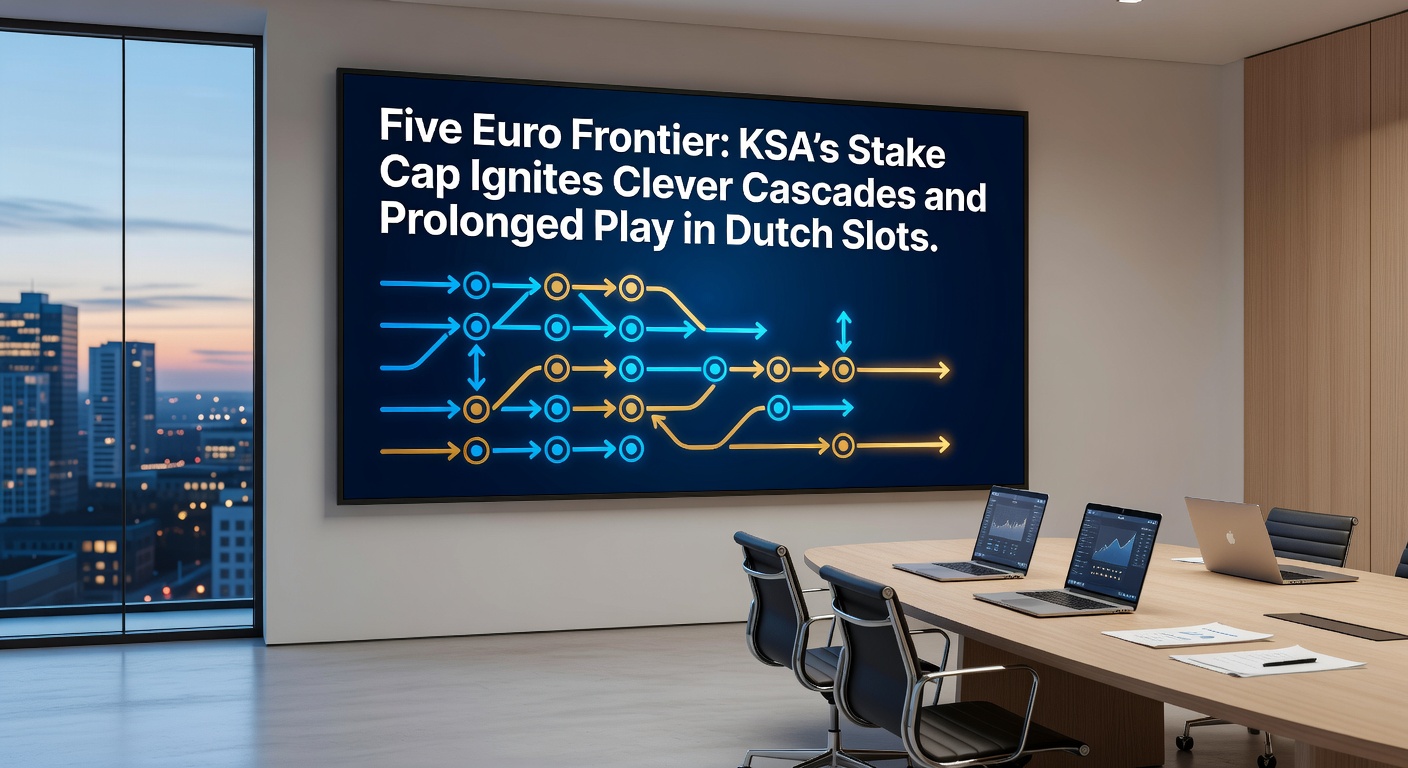Voorbeeldscherm van een cascade-gokkast met exploderende symbolen en oplopende multipliers onder de vijf-euro limiet