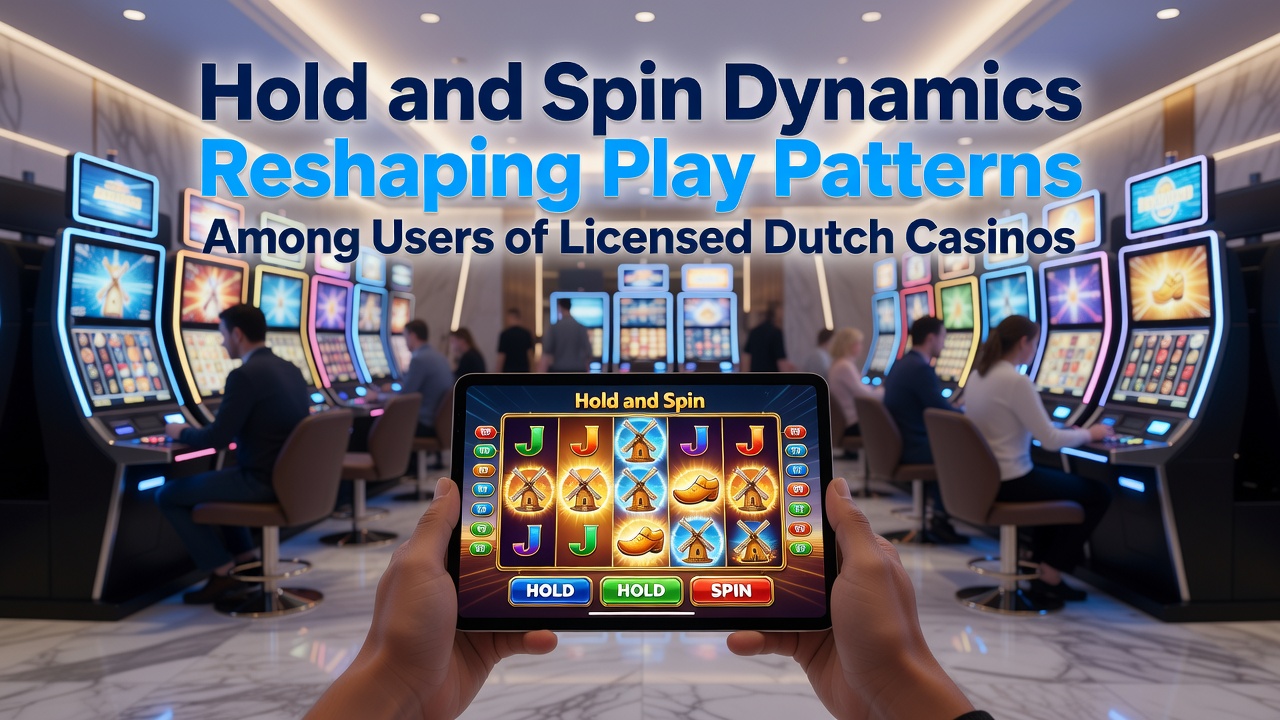 Illustratie van Hold and Spin functies in Nederlandse gokkasten met respin indicatoren en jackpot symbolen