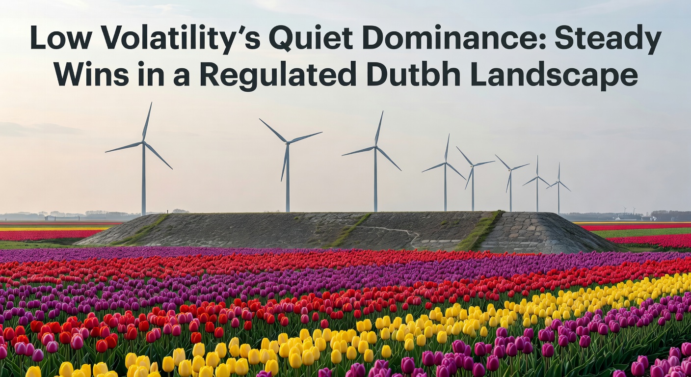 Grafiek met low volatility slots die stabiele winfrequentie tonen in Nederlandse casino's