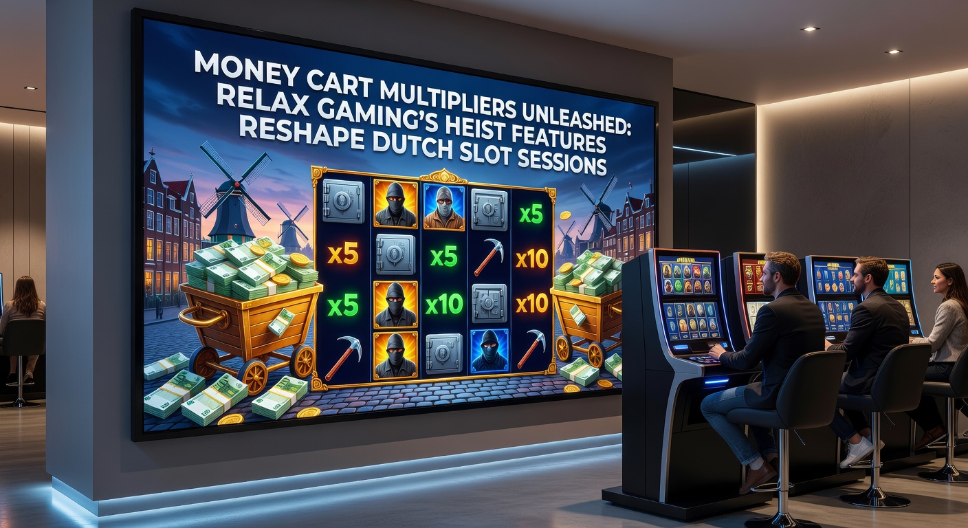 Close-up van multiplier-symbolen die stapelen in Money Cart bonusronde op een Nederlands casino-platform